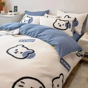 Boys Girls Bear Bedding Set For Kids