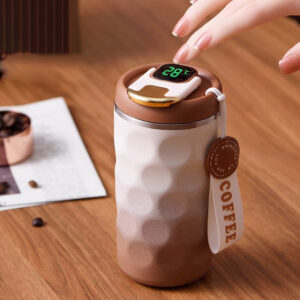Smart Temperature Display Vacuum Flask Portable Stainless Steel Leakproof Insulated Tumbler