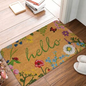 Hello Lettter Decoration Floor Rug