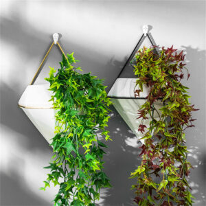 Triangle Plant Flower Pot Indoor Hanging Planter Geometric Vase Wall Decoration