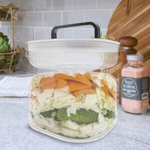 Kimchi Storage Jar For Dry And Wet Separation Water Filter Container