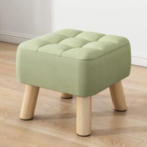 Living Room Chairs Vanity Stool Wooden Green