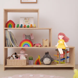 Nordic Solid Wood Children's Toy Storage Rack