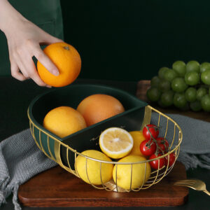 Nordic Style Iron Fruits Snacks Storage Basket Home Decoration