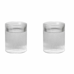 Japanese Striped Heat-Resistant Glass Transparent Water Cup