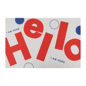 Hello Slogan Non-slip Entrance Door Mat