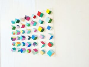 Wood Wall Art, Wall Hanging. Colorful Home Decor