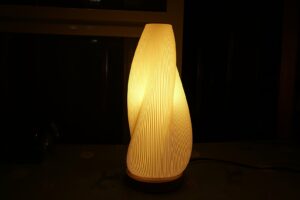 Art Deco Table Lamp - Retro Design Light for Bedroom