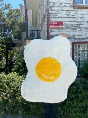 Hand Tufted Egg Rug Fluffy Rug for Bedroom Handmade Tufted Rug Unique Area Rugs for Living Room Modern Washable Rug Nursery Soft Carpet