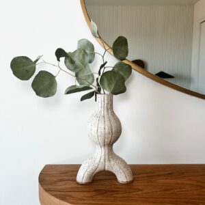 Ceramic Speckled Dried Flower Vase | Modern