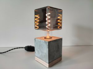 Black Concrete Lamp Desk Lamp, Bedside Lamp Decor