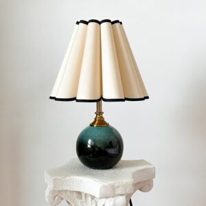 Green Glaze Ceramic Tall Table Lamp 110-250V