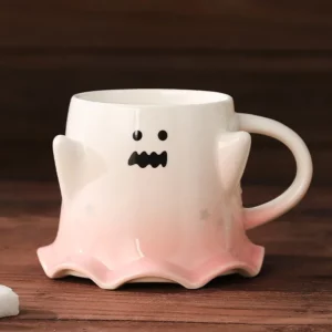 Halloween Ghost Ceramic Water Cup Elf Mug Creative Coffee Couple Cup