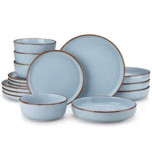 16/32 Piece Ceramic Dinnerware Set Oven Safe Stoneware Set with 4 PCS Dinner Plate/Dessert Plate/Soup/ Bowl