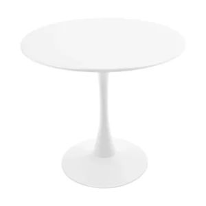 End Tables 165.35lbs Max Load Density Board+Iron Art White Modern Suitable for Living Rooms Cafés Restaurants